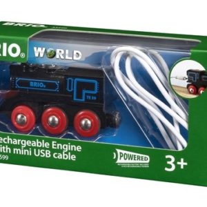 BRIO WORLD Ladattava veturi mini usb -johdolla